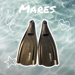 VTG Mares Plana Avanti HD Adult Size 38-39, 5-6 Black Scuba Diving Fins Flipper